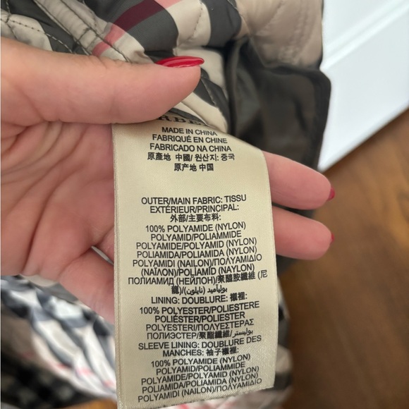 Burberry Olive Quilted Trench Coat - Picture 8 of 12